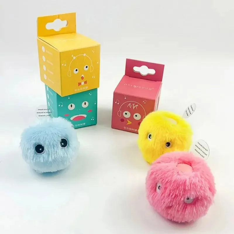 Balles en Peluche Sonores pour Chat