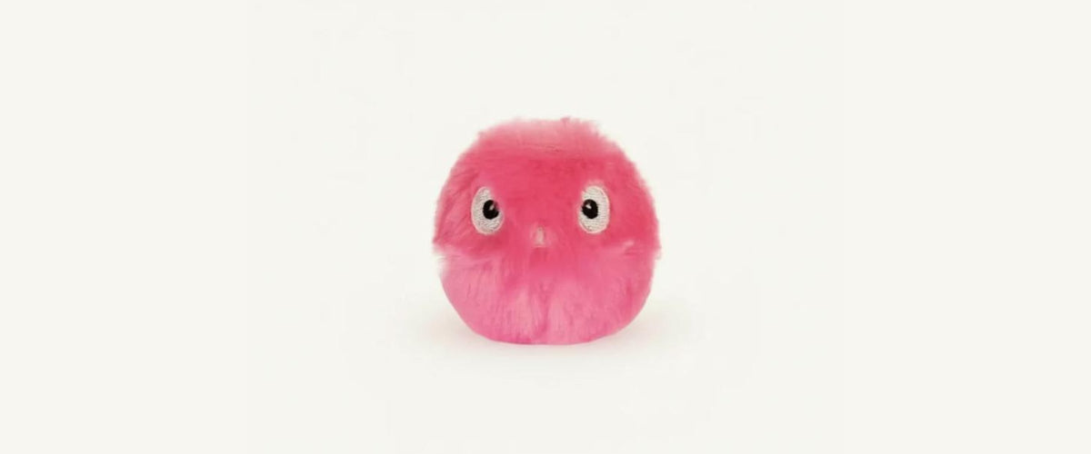 Bannière peluche rose pour chat - Le Chat Cachemire